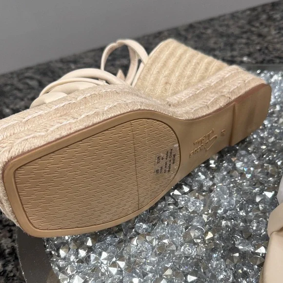 Circus by Sam Edelman Women's Irene Strappy espadrilles Tan Wedge Sandals NEW 10 - Picture 13 of 14